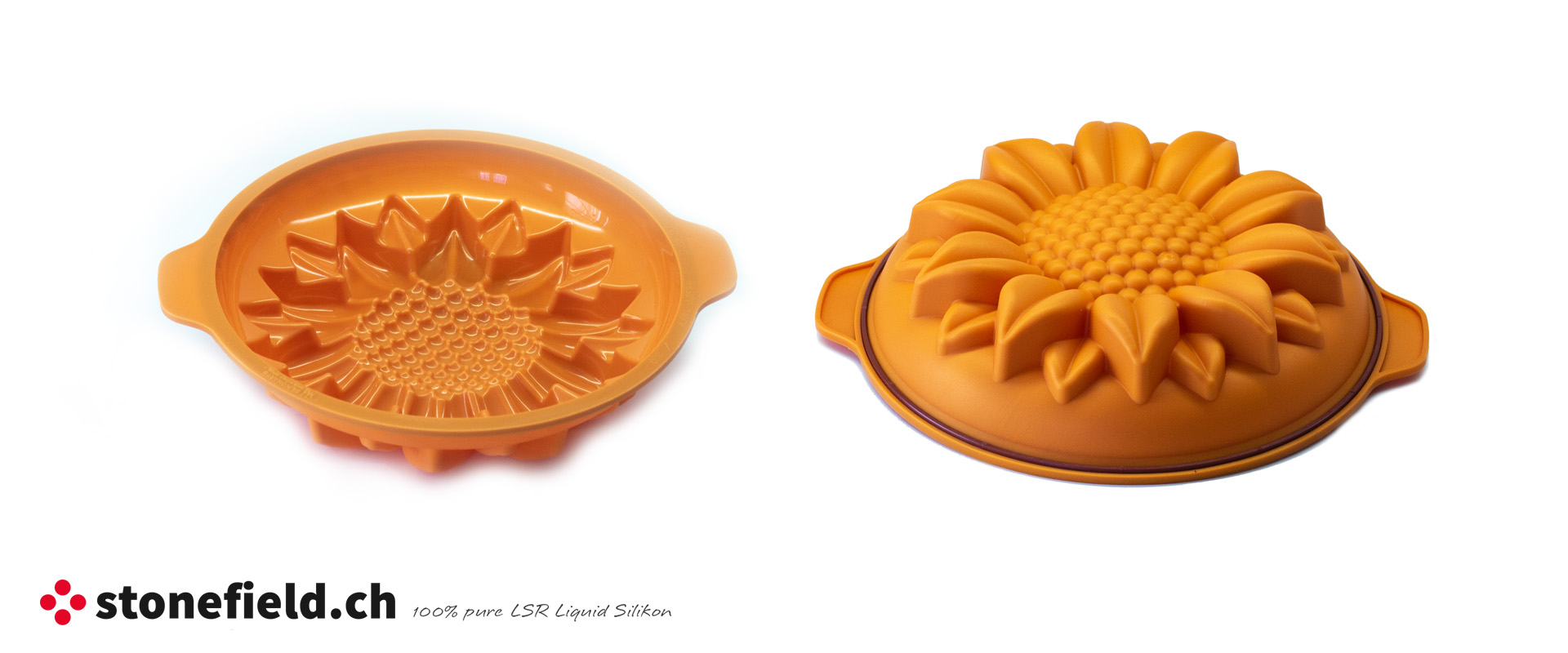 Die Sonnenblume Backform aus Silikon hat ein sehr schönes Design und ist ideal für den Sommer und den Frühling.